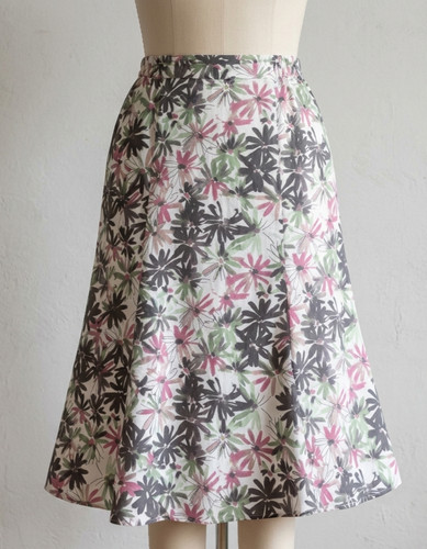 Eastex floral line skirt - a-line,