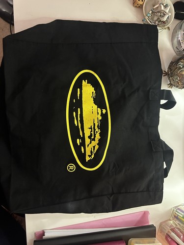 Corteiz honey black tote bag - honey,