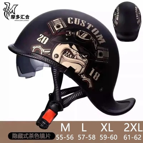 Motorcycle half helmet with - motorcycle,