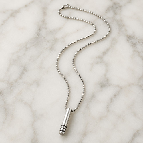 Mens stainless steel bullet - stainless,