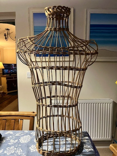 Male wicker rattan mannequin - wicker/rattan,