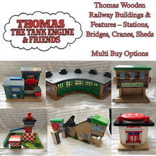 Thomas Wooden Railway Buildings & Features – Stations, Bridges, Cranes, Sheds