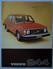 VOLVO 244 SALOON orig 1977 UK Mkt Sales Leaflet Brochure - DL GL