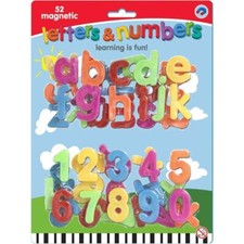 52pc Magnetic Plastic Letters