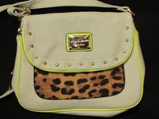 *LOOK* NEW & Unused ANNA SMITH Ladies Hand Bag Leopard Print & Ivory