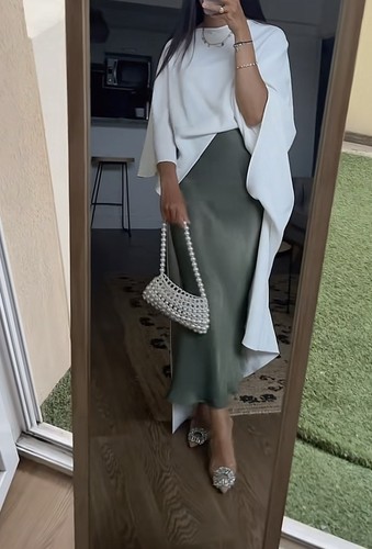 Zara viral white cape - white,