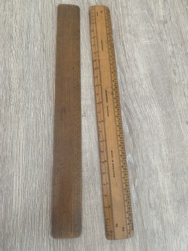 Vintage wooden rulers - vintage,