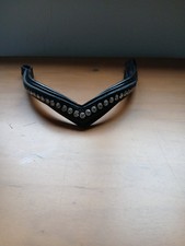 U-Shaped ClearCrystal Browband Full Size Black