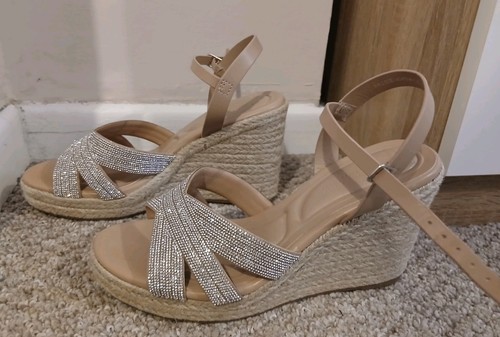 Womens primark sparkly - womens, nude