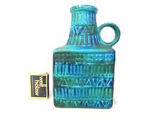 Beautiful 70's Bodo Mans Design Bay Pottery Pottery Vase 71 17 Turqousise Glaze