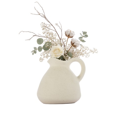 Ceramic vase with - ceramic,