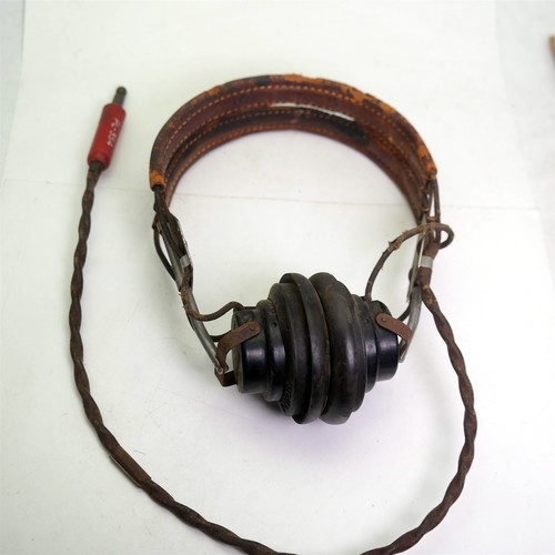 Vtg wwii 1940 headphones - wwii, by