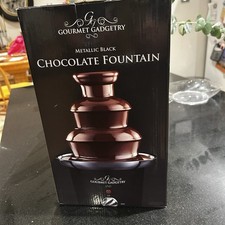 gourmet Gadgetry, Metallic Black Chocolate Fountain