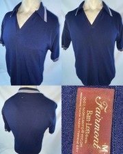 VTG 60s 70s MENS M BLUE