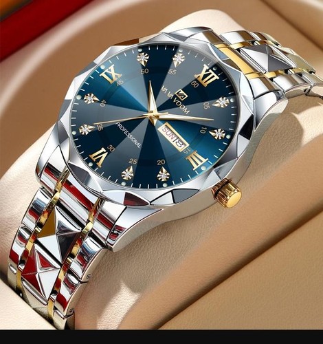 Men stainless steel quartz - steel,
