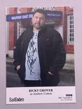 EastEnders Andrew Cotton Ricky Grover Signed Cast Card Undedicated