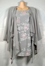 NEW silver grey floral