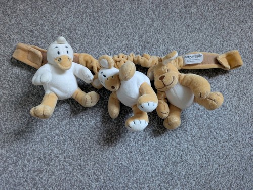 Vintage baby robin plush - plush, pram