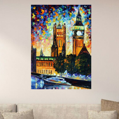 Leonid afremov big ben - ben, 30"x24"