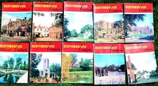 Bundle of 10 X HERTFORDSHIRE COUNTRYSIDE COUNTY MAGAZINES, 1968-1970 FREEPOST