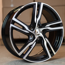 x4 18" Volvo R 5 Style Alloy Wheels 5x108 Et45 8J Volvo C30 C70 S40 Black MF C