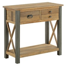 Reclaimed Wood & Steel Console