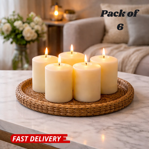 Pack pillar candles table - pack, of