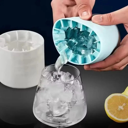 Silicone ice cube mold - silicone, round