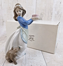 Lladro Nao "Puppy's Birthday" porcelain figurine w/original box