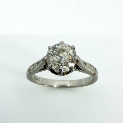 Antique platinum 90ct - antique, 0.90ct