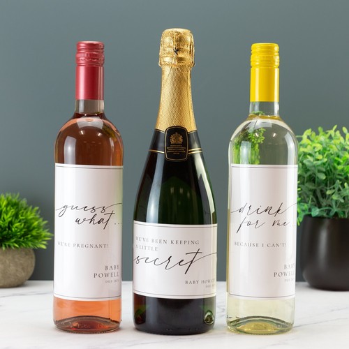 Pregnancy announcement wine - announcement,