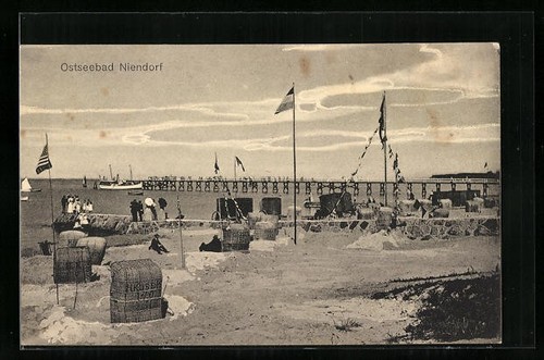 Niendorf pier beach chairs - beach,