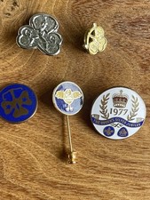 Vintage Girl Guide Badges x 5 inch Queens Jubilee 1977