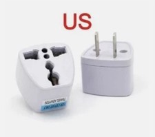 2pcs Plug Adapter US To UK Travel Socket Plug Converter not a transformer 