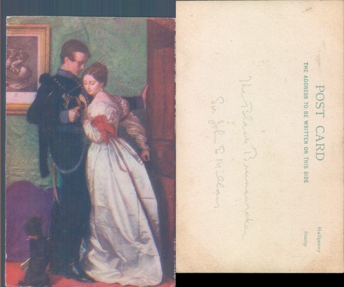 Victorian couple embracing art - couple,