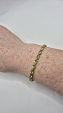 9ct Gold Peridot bracelet (5)
