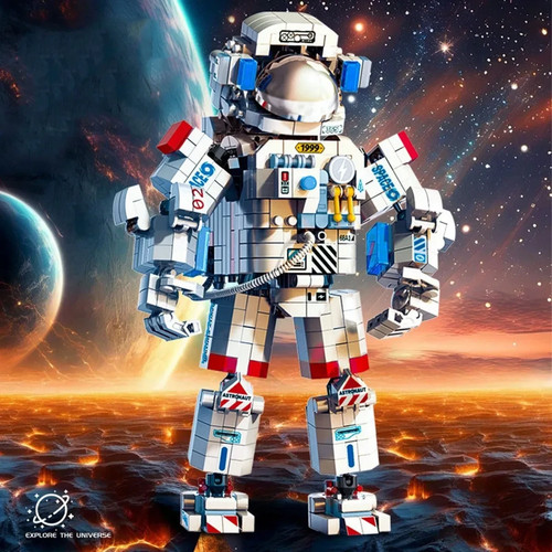 975pcs astronaut space - 975pcs,
