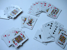 Miniature playing cards