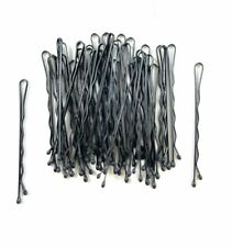 36 Pack 4.5cm Kirby Hair Grips Clips Bobby Waved Pin Slides Black Hairstyle Pins
