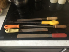 Set of 6 Files Woodworking Used Unbranded