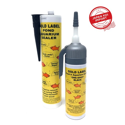 Gold label underwater pond - label,