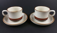 vintage denby flat cup saucer