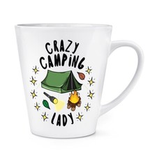 Crazy Camping Lady Stars 12oz