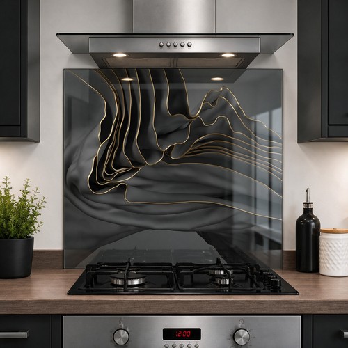 Printed glass kitchen - glass,
