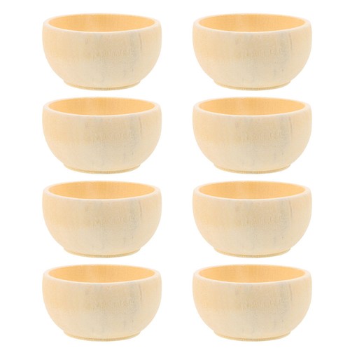 8pcs small wooden bowls - 8pcs,