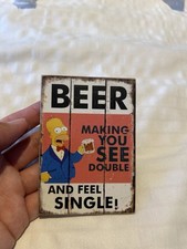 The Simpsons Beer Magnet 