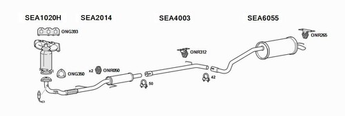 Euroflo exhaust system for - exhaust,