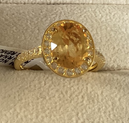 Gilt sterling silver ring - gilt,