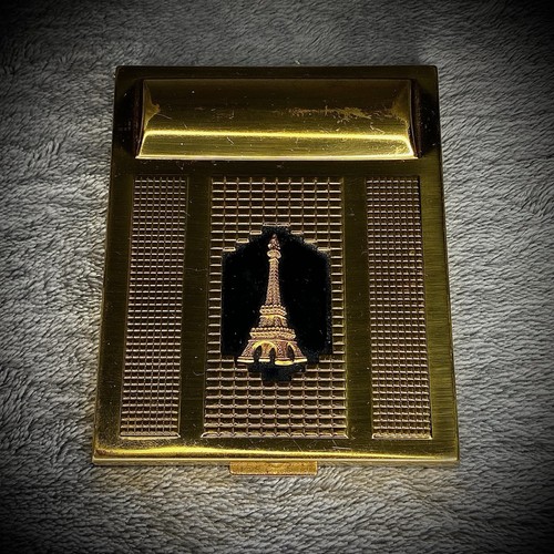 Powder compact 1950s eiffel - -,