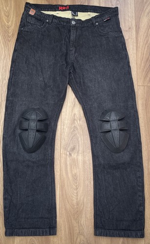 Red route men motorcycle - motorcycle, jeans